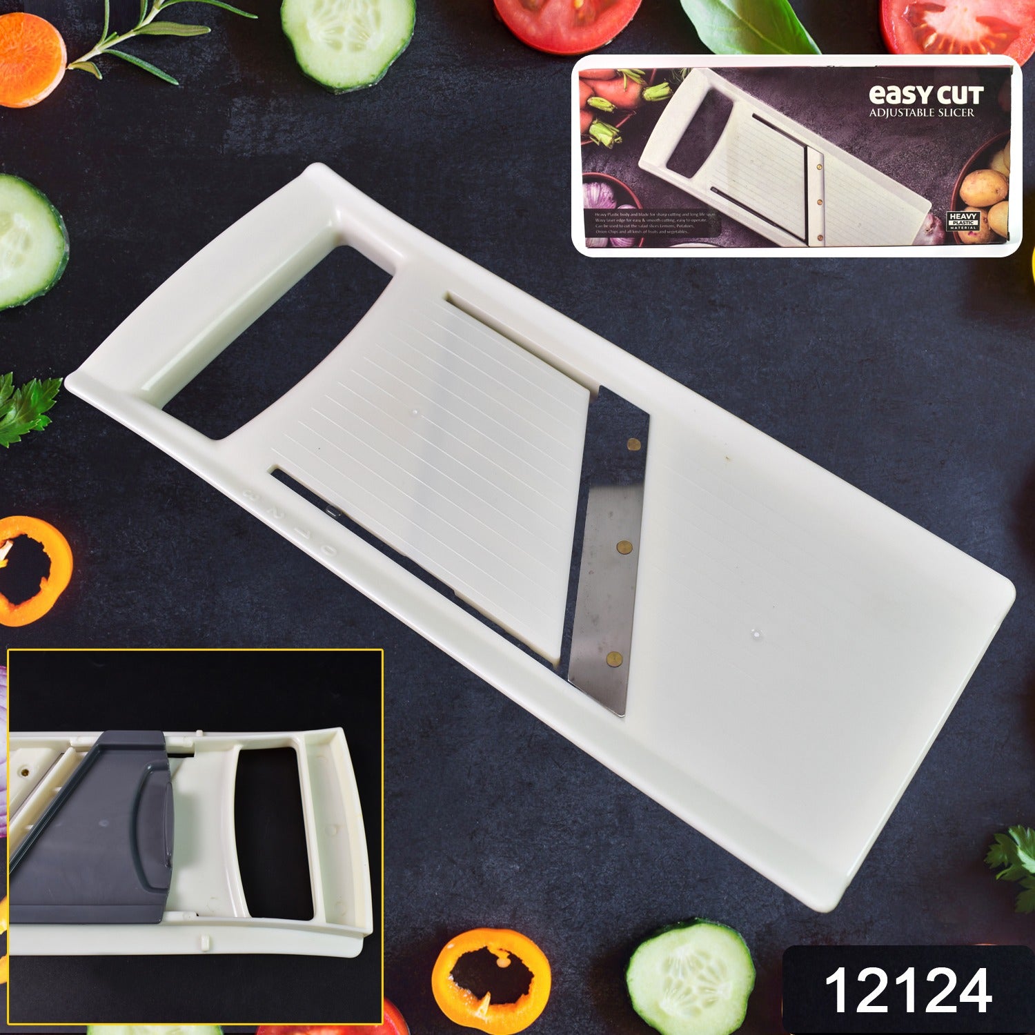 Adjustable Slicer For Cutting Fruits  Vegetable (1 Pc) Adjustable Slicer For Cutting Fruits  Vegetable (1 Pc)